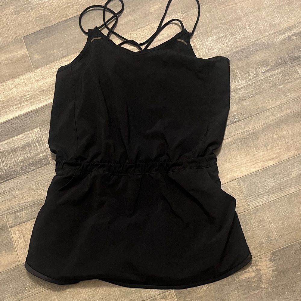 lululemon athletica Elegant Black Skort Jumper Tennis Jogging Leisure
